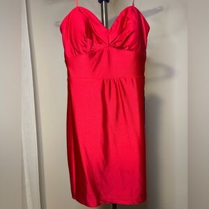 Macy's Strapless Red Dress